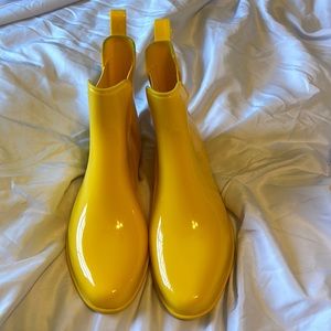 Yellow Ralph Lauren rain boots